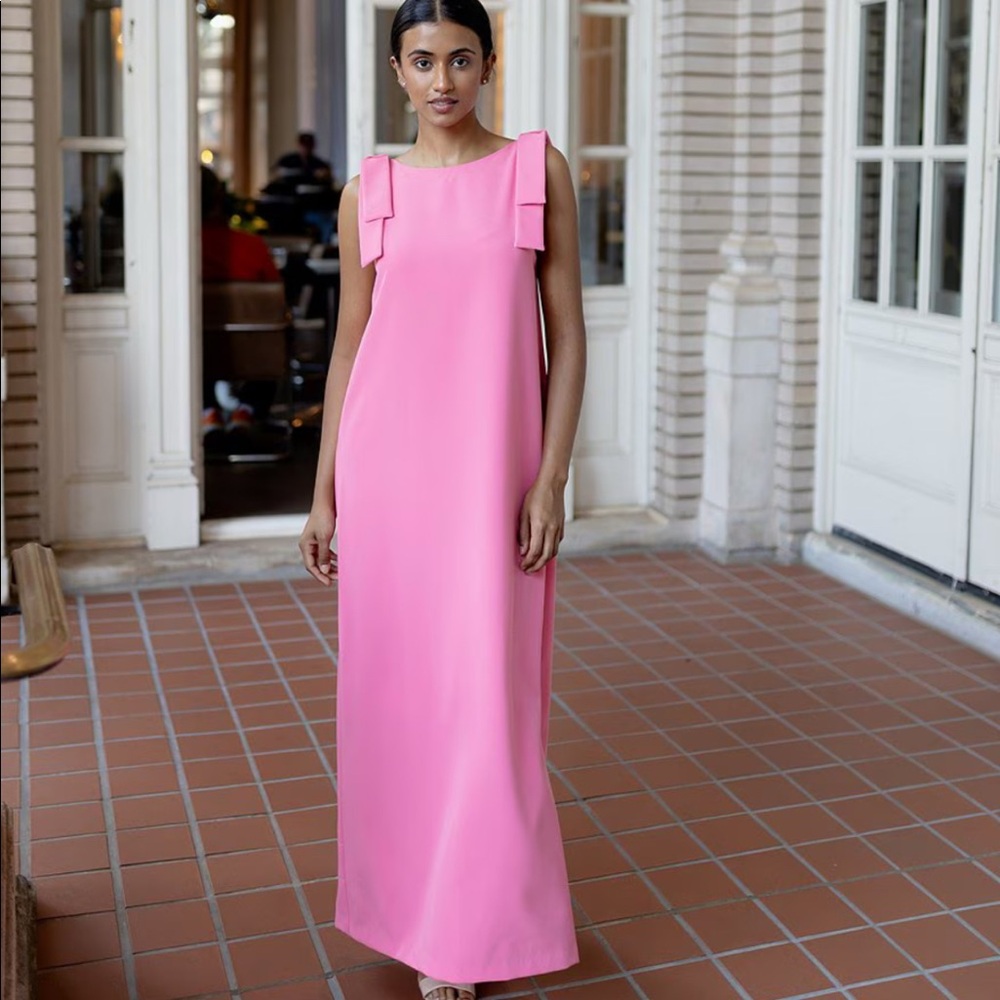 Abbey Glass Michelle Boat Neck Sleeveless Dress